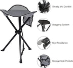 Portal Tall Folding Tripod Stool for Outdoor Camping Walking Hunting Hiking Fishing Travel, Support 225 lbs