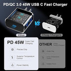 45W USB C Super Fast Charger Type C Charger Fast Charging Android Phone Charger Block with 10FT Type C Charging Cable for Samsung Galaxy S26 Ultra/S26/S26+/S25/S25 Ultra/S25+/S24 Ultra/S23 Ultra/S22
