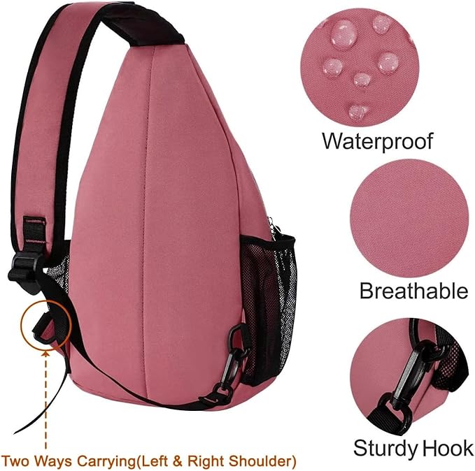 MOSISO Sling Backpack, Multipurpose Crossbody Shoulder Bag Travel Hiking Daypack