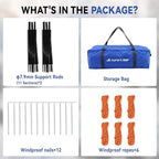 1/2/3/4 Person Tents Waterproof&Windproof Family Tents Camping-Tent,Lightweight Portable Pop Up Tent for Camping,Hiking,Mountaineering or Beach Easy to Set Up Adventures Carry Bag