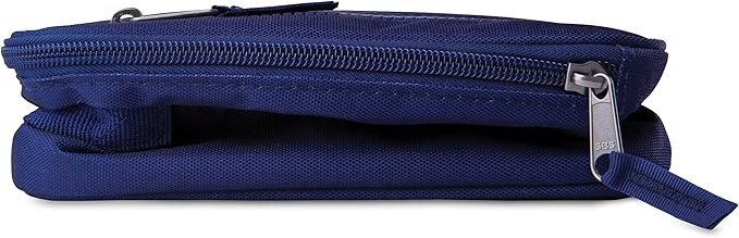 PackIt Freezable Classic Lunch Box, True Blue, Built with ECOFREEZE Technology, Collapsible, Reusable, Zip Closure With Front Pocket and Buckle Handle, For Work Lunches and Fresh Lunch On the Go