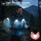Rechargeable Camping Lights FLY2SKY 3Pcs White Tent Lights Mini Flashlight Portable LED Camping Lantern Survival Gear Camping Accessories for Hiking Backpacking Fishing Hurricane Emergency Outage
