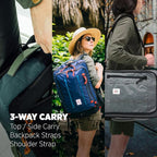 Topo Designs Global Travel Bag – 30L or 40L - Carry-On Compliant Most Airlines, Durable Travel Duffel Bag, Clam Shell Main Pocket, Laptop Sleeve, Backpack, Sling, Luggage (40L / Olive)