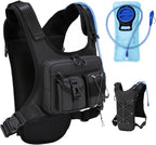 USA Original Patent Running Hydration Vest Backpack, Lightweight Chest Pack with 2.0L Water Bladder Bag Daypack for Hiking Running Cycling Race Marathon for Women Men
