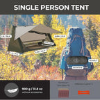onewind Ultralight One Person Bivy Tent, Backpacking Tent for Single Person Waterproof Silnylon Lightweight for Camping Backpacking Hiking, NO Trekking Pole