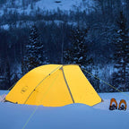 KAZOO 2／4 Person Camping Tent Outdoor Waterproof Family Large Tents 2/4 People Easy Setup Tent with Porch Double Layer