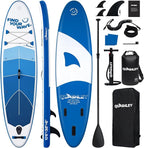 Quashley Inflatable Stand Up Paddle Board,10-11ft Inflatable Paddleboards 32/34 Inch Wide,All Around SUP for Beginners with Lightweight Paddle,Hand Pump,Backpack,Leash,Durable & Portable iSUP Board