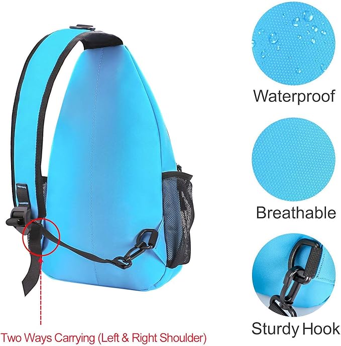 MOSISO Sling Backpack, Multipurpose Crossbody Shoulder Bag Travel Hiking Daypack