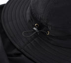Home Prefer UPF 50+ Mens Wide Brim Fishing Hat with Neck Flap Sun Hat for Men Women Sun Protection Cap