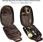 TRIWONDER Camping Travel Cookware Organizer Bag Cooking Utensils Storge Portable Pouch for Outdoor Barbecue Camping Cooking Spoon Chopsticks Organizing