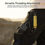 ELECOM NESTOUT Rugged Power Bank, 15000mAh Outdoor Charger, 32W USB C Fast Charging PD, Waterproof IP67, Heavy Duty Shockproof, Tactical Battery Pack for iPhone Tablet Hiking Camping Survival (Beige)