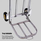 Heavy Duty Folding Hand Truck Luggage Cart & Sack Truck Versatile Shopping Trolley for Household & Camping Portable Transportation Equipment (Size: 58 90x28x26cm)
