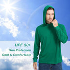 ProtectX High Visibility Sun Protection Lightweight Long Sleeve Hoodie, UPF 50+ Quick-Dry, SPF UV Shirt, Active Wear