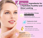 Skin Care Set for Women Teens W/Korean Snail Mucin Extract,5 Pcs Anti Aging Skincare Set, Moisturize, Repair, Soothe, Hydrate, Glass Skincare Kit,Self Care Gifts for Women Mother Mom Wife Teenage Girl