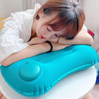 2Pcs Inflatable Camping Travel Pillow Ultralight Inflating Pillows Lightweight Camping Pillow Portable Backpacking Pillow for Neck Lumbar Support Hiking Sleeping Camping (Green)