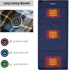 REDCAMP Cotton Flannel Sleeping Bag for Camping Backpacking, Adults Cold Weather Envelope Sleeping Bags with 2/3/4/6lbs Filling