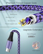 USB C Charger Cable for iPhone 17 Pro Max/Plus/Air/16e, Fast Charging USBC Cord for Android & iPhone 16e, 16 Pro Max 15 Pro, Samsung Galaxy S25 Ultra S24 A17 A16, Google Pixel 9a, 10 Pro, USB-C Wire