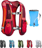 UTOBEST Running Vest, 5L Hydration Vest Lightweight, Breathable and Sweatproof Running Backpack, Adjustable Running Hydration Vest for Trail Running Marathon Race Jogging Cycling