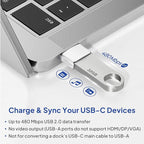 Elebase for iPhone 17 Air Pro Max Adapter,USB to USB C Adaptor 4 Pack,Type C Female to USB A Male Charger Connector for Apple 16 15 14 13,iWatch 11 10,iPad 8 8th 9 9th 10th Air 4th 5 Mini 6 Generation
