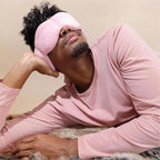 Nodpod Gentle Pressure Sleep Mask | Patented Light Blocking Design for Sleeping, Traveling & Relaxation - Blush Pink