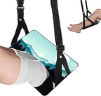 Airplane Foot Hammock Ajustable Foot Hammock for Plane Travel Comfort Travel Essentials Portable Airplane Foot Rest,Long Flight Accessories (Forest, 2 Pack)