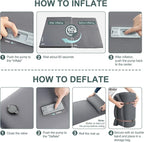 Elegear Self Inflating Sleeping Pad, Built-in Electric Pump 3.1" Ultra-Thick Memory Foam Camping Mattress Pad with Pillow Double Sleeping Pad for Camping R-Value 9.5 Foam Camp Pad for Car/Traveling