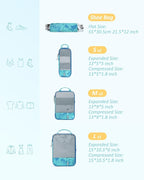 BAGSMART 6 Set /4 Set/2 Set Compression Packing Cubes for Travel, Lightweight Luggage Organizer Bags, Durable Space Saver Bags Travel Essentials
