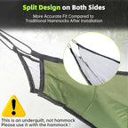 Hammock Underquilt for Camping Hammock, Full Length Camping Quilt for Lightweight Soft Warm 3-4 Seasons 41-68°F, Great for Hiking Backpacking Traveling Beach (Hold Up to 500lbs)