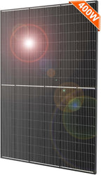DOKIO 400W Monocrystalline Solar Panel 12/24V, 3 m MC4 Cable for Yard/Garden - Shed/Patio/Greenhouse Power, Off-Grid Battery Charging, 12V Parallel Wiring Recommended, Easy to Route
