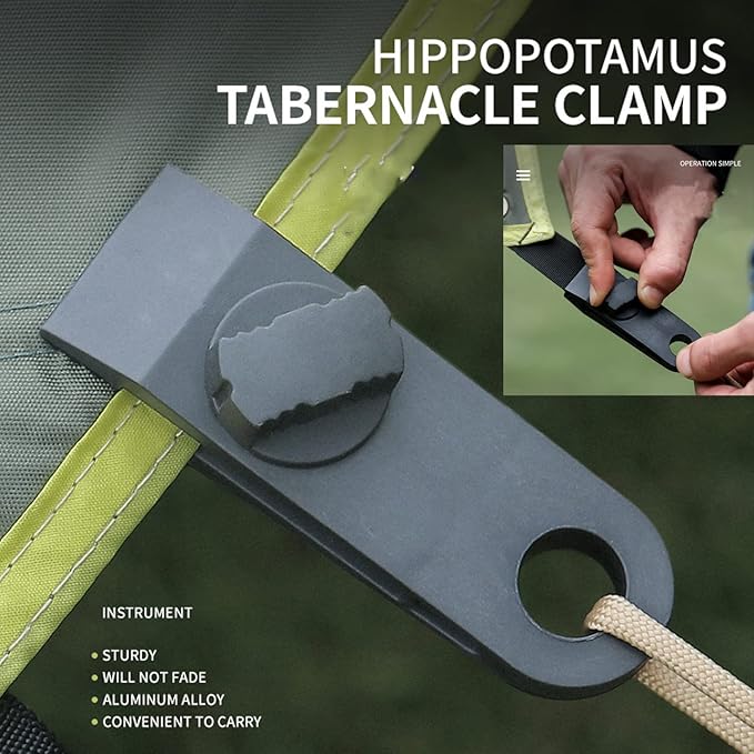 10 Pcs Heavy Duty Tent Stakes and Camping Hammer Set,10in Metal Tent Stake for Lawn,Ground and Beach,Camping Tent Kit with Tent Stakes,Hammer, Reflective Rope,Tent Clamps and Storage Bag