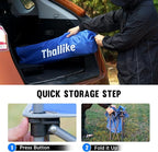 Portable Folding Camping Table Lightweight Outdoor Picnic Table with 4 Cup Holders & Storage Case Collapsible Tailgating Table for Camping Backyard Grill Outdoor Concerts