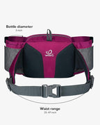 WATERFLY Fanny Pack Waist Bag: Waist Pack for Women Men with Two Water Bottle Holder Hiking Fanny Pack for Running Walking DogWalking Travel Cycling