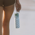 BJPKPK 25oz Insulated Water Bottle With Straw Stainless Steel Double Wall Water Bottles BPA Free Leak Proof Thermo With Lockable Flip Lid And Soft Silicone Spout,Black Leopard