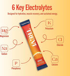 TREVI™ Sugar Free Electrolytes - Drink Mix Hydration Powder Packets - 28 Count - Orange