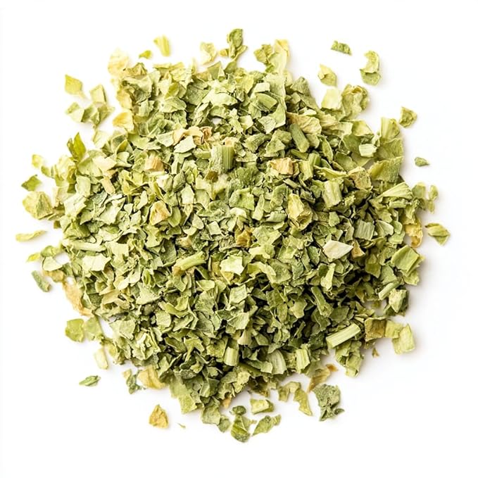 SavorSatch Dehydrated Dried Celery Flakes, Crosscut – 8oz Resealable Pouch | Dried Vegetables for Cooking, Soups, Stews, Camping, Emergency Supply | Certified Kosher