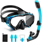 Snorkeling Set for Kids, Full Dry Snorkeling Mask Set for Adults, Anti-Fog Protection, Unisex,HD Panoramic View, Snorkeling Gear for Kids 4-14 Age
