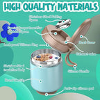 Insulated Food Jar for Kids - 15.2 Oz, Thermo for Hot Food, Soup Thermo, Insulated Food Container, Termos Para Comida Caliente, Width Mouth Stainless Steel Lunch Box with Spoon, Blue