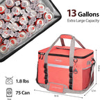 Maelstrom Collapsible Soft Cooler Bag, 24/30/60/75 Cans Beach Cooler, Ice Chest, Leakproof & Portable for Beach, Camping, Road Trips & Grocery Shopping