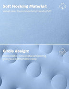 JOYTUTUS SUV Mattress for Car Camping, Upgraded Flocking and Extra Thick Oxford Surface SUV Air Mattress,Camping Bed Mattress with 2-in-1 Air Pump, 2 Pillows & Carry Bag (Blue)