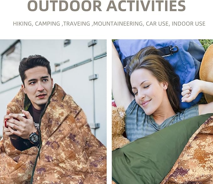 Sleeping Bags for Adults，Lightweight Waterproof Compact Sleeping Bag with Stuff Sack for Warm Camping Cold Hiking Traveling Outdoor Activities