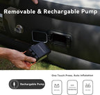 COMMOUDS Twin Air Mattress with Built-in Battery Powered Removable Pump, 13" High Inflatable Mattress, Portable Blow up Mattress, Air Bed for Camping, Home and Guest