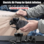 Car Air Mattress, Inflatable SUV Truck Air Mattress Back Seat Camping Bed Thickened Car Sleeping Pad for Travel, Car Bed SUV Mattress with Air Pump 2 Pillows