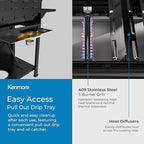 Kenmore BBQ Propane Gas Grill - 5 Burners with Side Burner & Searing Zone, 644 Sq. In. Stainless Steel Grill, 66,000 BTU, Ideal for Outdoor Cooking, Patio & Backyard, Black