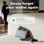 [2026 New] Wallet Tracker Card (iOS Only),Ultra Slim 0.07in,Rechargeable Bluetooth Tracker, IP68 Waterproof,Wireless Charging, Smart Location Finder for Keys, Wallet, Luggage Tags （2- Pack）