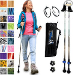 York Nordic Motivator Walking Poles for Balance and Rehab - Patented Stability Grips - Lightweight, Adjustable, and Collapsible - 2 Pieces Adjustable w/flip Locks - Heights 4'6" up to 6'2" - 230 lbs