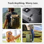 Air Tracker Tag, Smart Bluetooth Tracker Tag, Works with Apple Find My APP (iOS Only), Keys Finder and Item Locator for Luggage, Backpack, Suitcase, Pets and more, Waterproof Tracking Tag, White