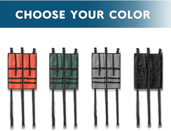 Kayak Canoe Mesh Storage Bag for Seat,Kayak Gear Accessories,Kayak Canoe Seat Storage Compartments,Storage Bag Under Kayak Seat-Attach to Seat