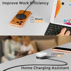 Magnetic Qi2 Wireless Charging Pad: 25W Mag Fast Charger for Google Pixel 10 iPhone 17 16 Pro Max 16e 15 14 13 12 AirPods & Samsung Galaxy Series Gift Ideal for Desk & Travel (Black, 1Pack)