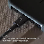 Beats USB-A to USB-C Woven Cable Fast Charging Durable and Tangle-Free Design Compatible Charger for Apple & Android Devices (1.5 m, 5 ft) - Bolt Black