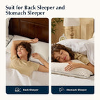 Pacific Coast Bed Pillow, Hotel Collection Down Pillow for Sleeping with Organic Cotton Shell, Suit for Stomach and Back Sleepers, 700 Fill Power, Oeko Certified, Standard Size
